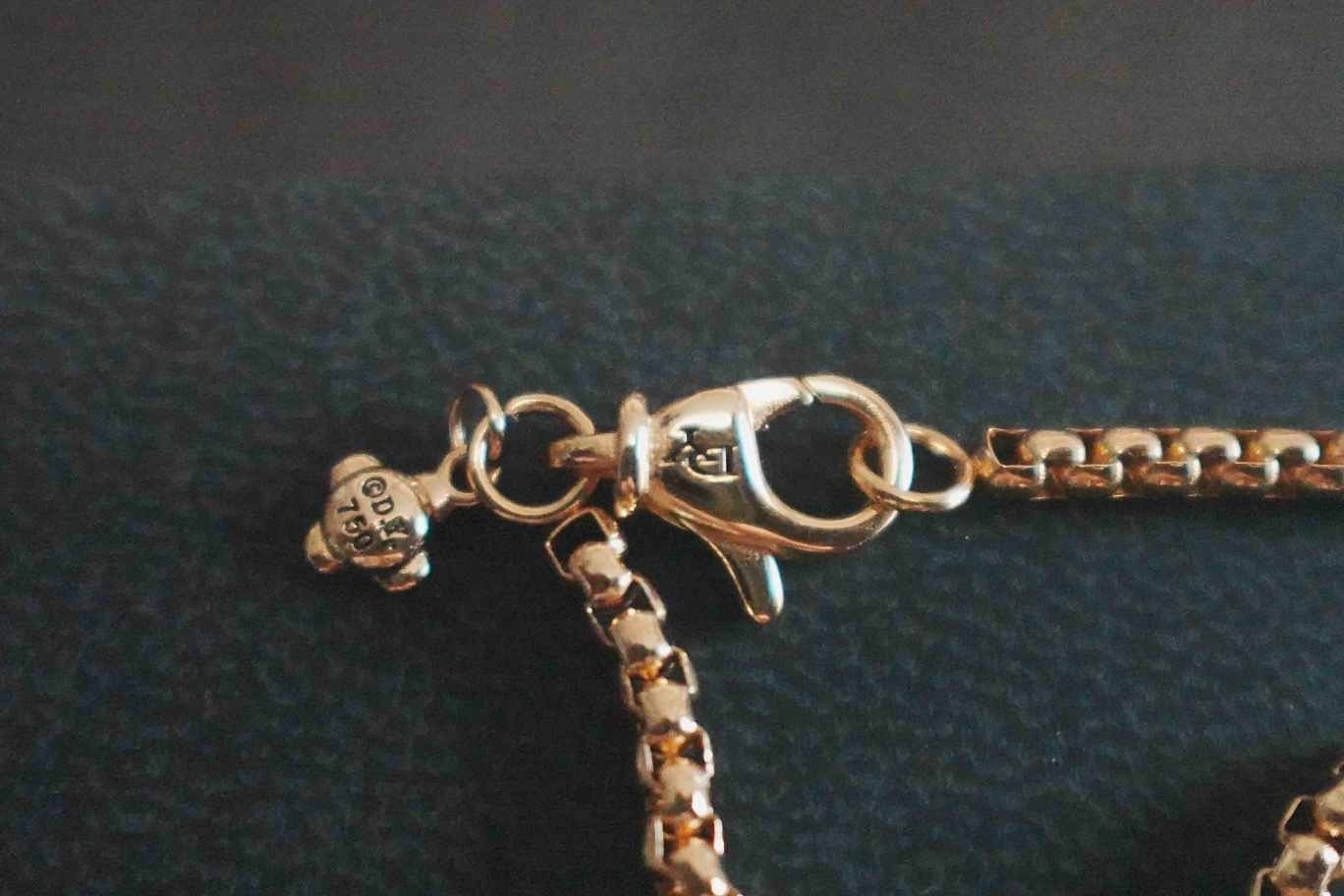 NEW/DavldYurmanHalf&Moon*Diamond Pendant Necklace 17"