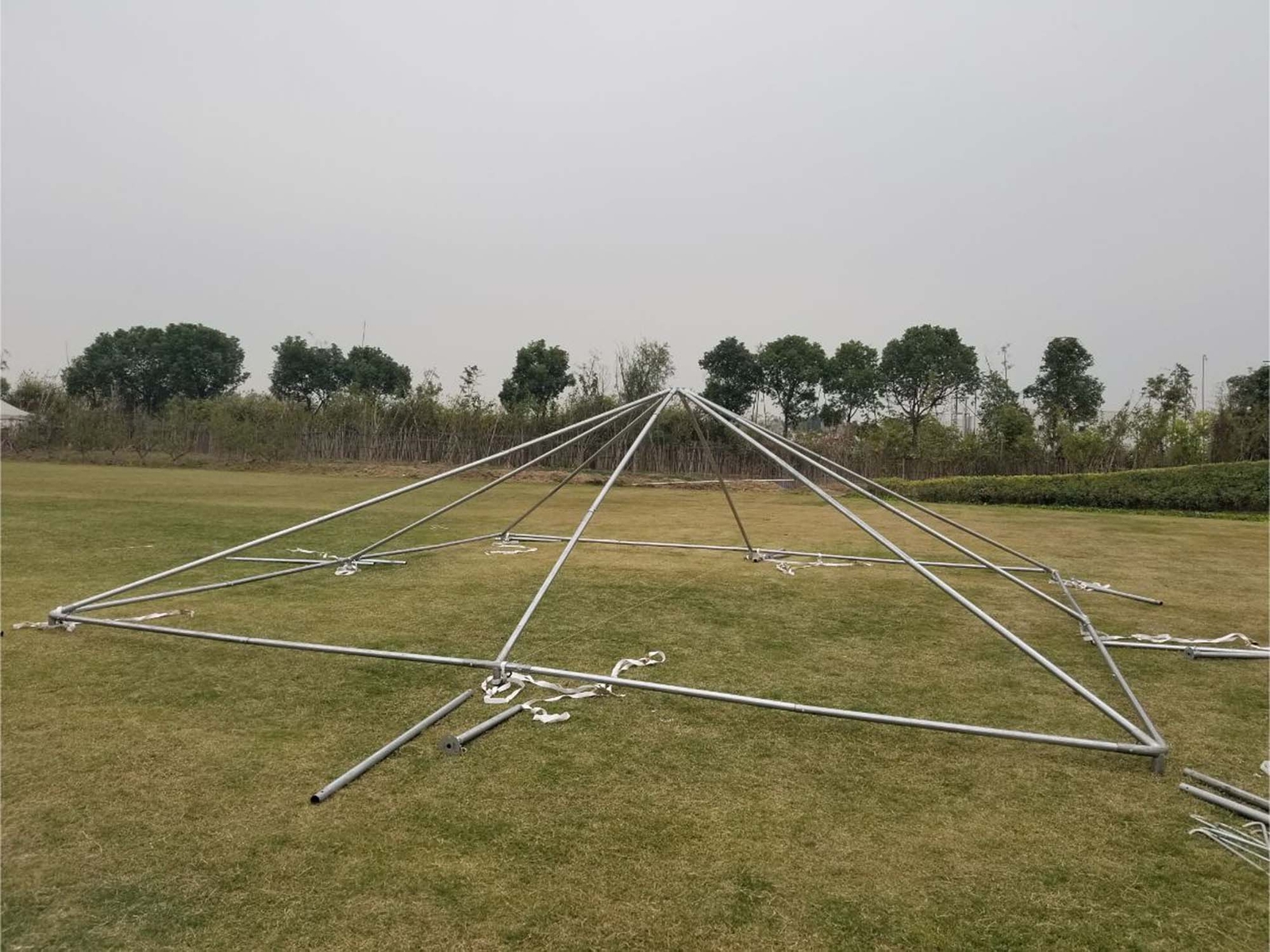 Commercial Frame Tent 20x20 White PVC Vinyl Canopy Waterproof Event Party Gazebo