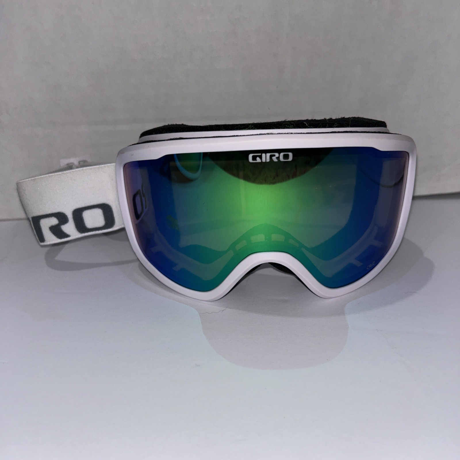 Giro Cruz Adult Snow Sports Goggle White Frame, Loden Green Lens