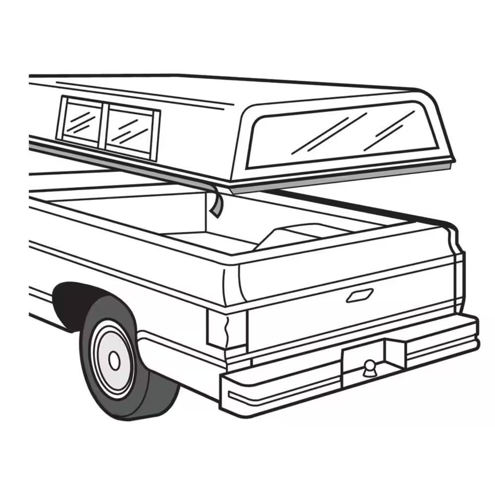 30 Ft. Gray Foam Tape Camper Weatherstrip Adhesive for Camper Shells