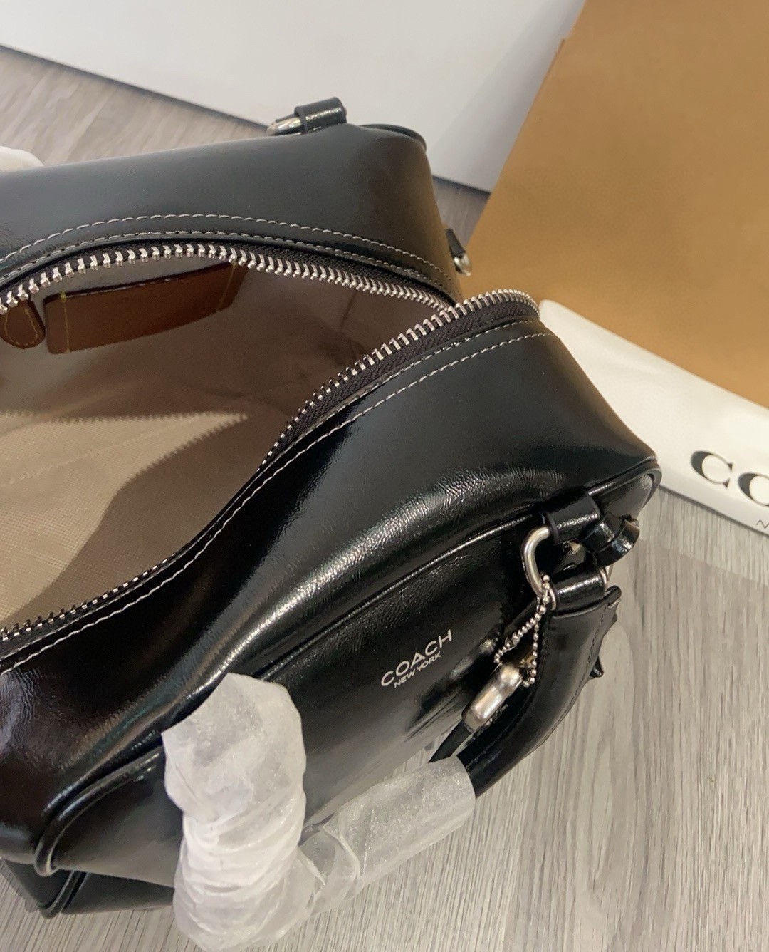 COACH Cube Rogue Bag 20 Shoulder Bag Black CBH04 Outlet NEW leather