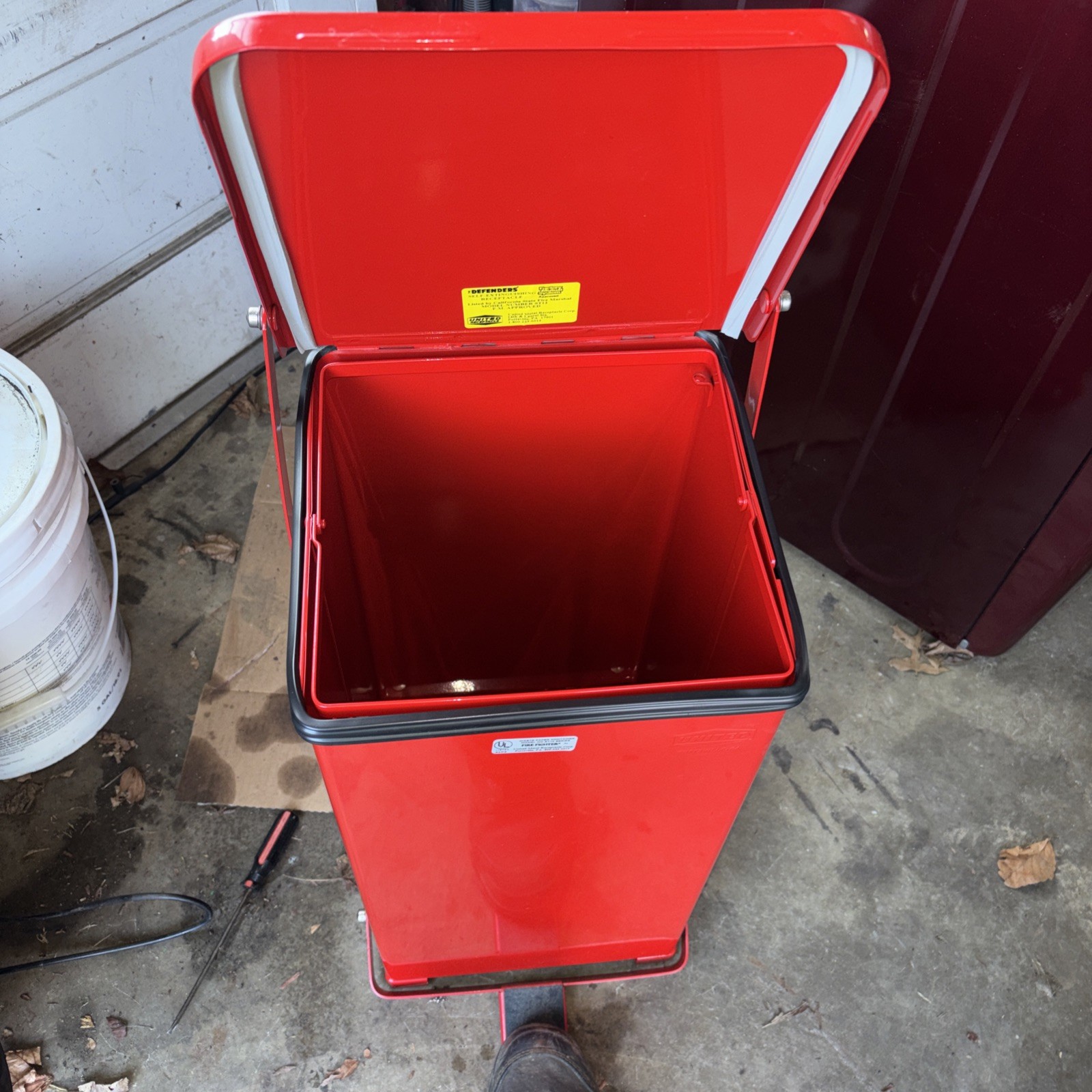 United. STEP CAN DEFENDERS fire fighter