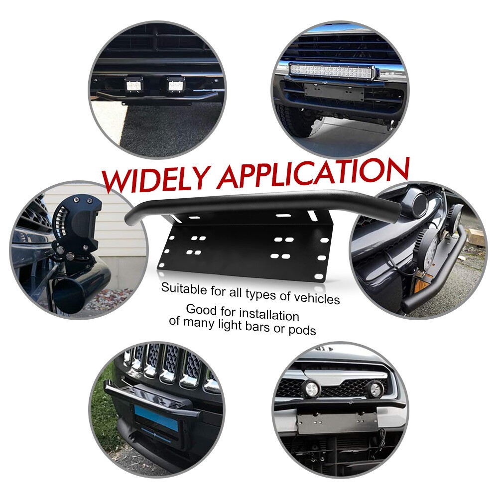 Bull Bar Bumper License Light Mount Holder For Subaru Forester Outback Crosstrek