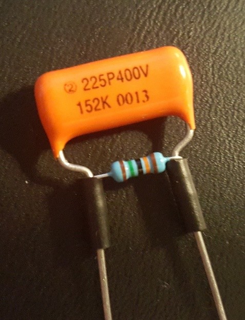 4 -Sprague ORANGE DROP Treble Bleed Mods .0015uf/150k - Strat, Tele, humbuck