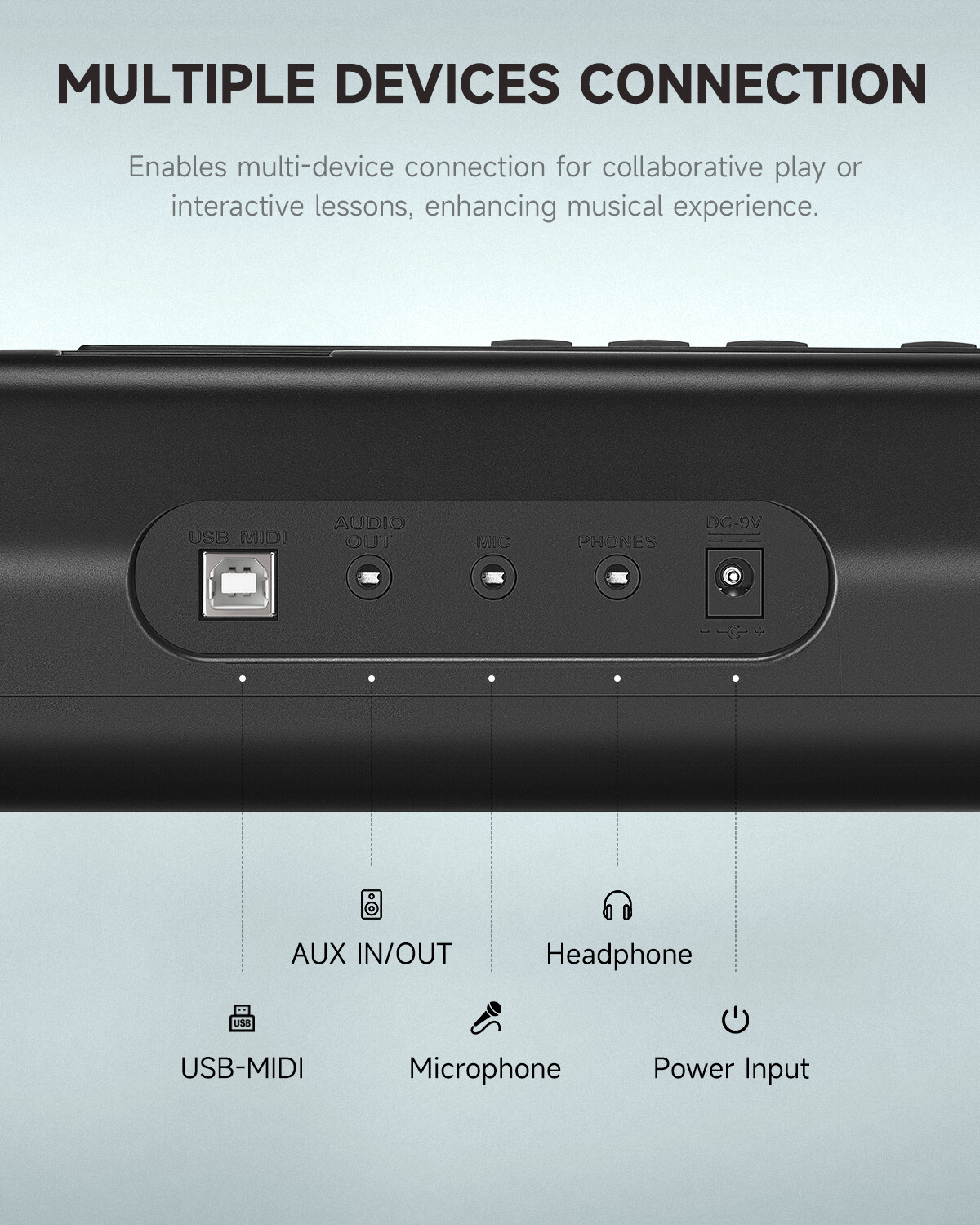 🎹 Donner DEK-200 61 Key Electronic Keyboard With Stool Stand 300 Tones 50 Demo
