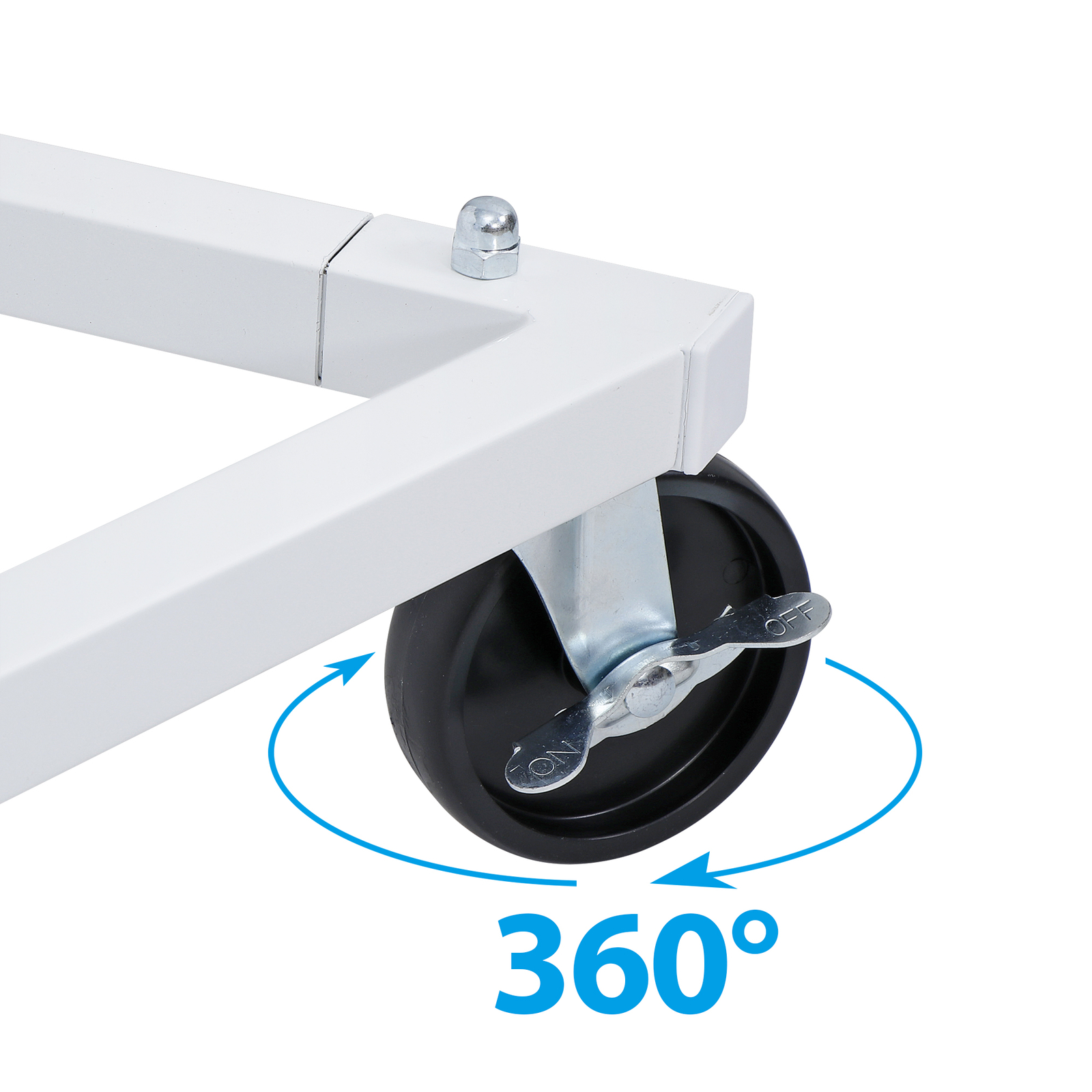 2PCS Commercial Clothing Rack Collapsible Rolling Garment Clothes Rack w/ Wheels