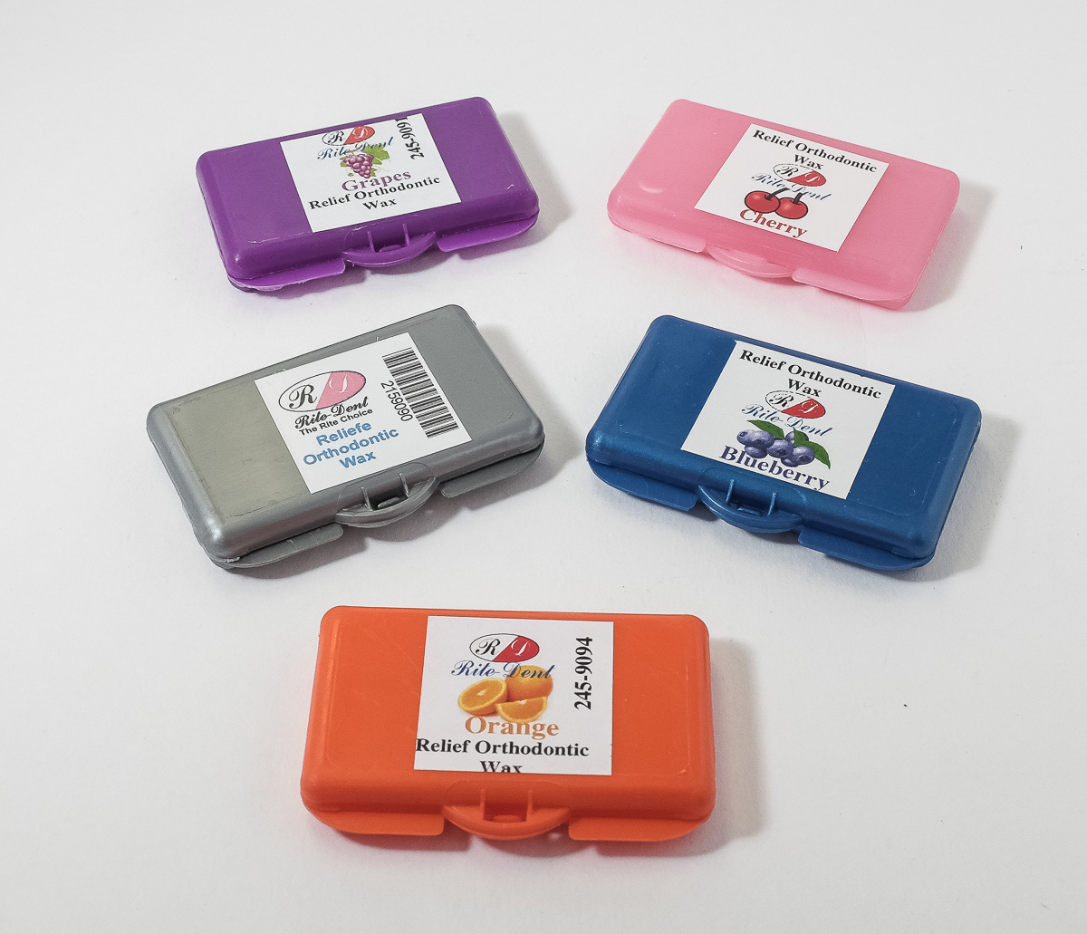 ORTHODONTIC DENTAL RELIEF WAX FOR BRACES GUM IRRITATION ASSORTED FLAVORS 12PK