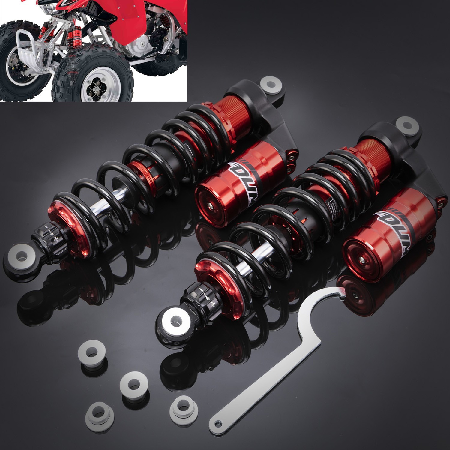 FOR 1993-2006 HONDA SPORTRAX 300EX TRX300EX STAGE 3 FRONT AIR SHOCKS ABSORBERS