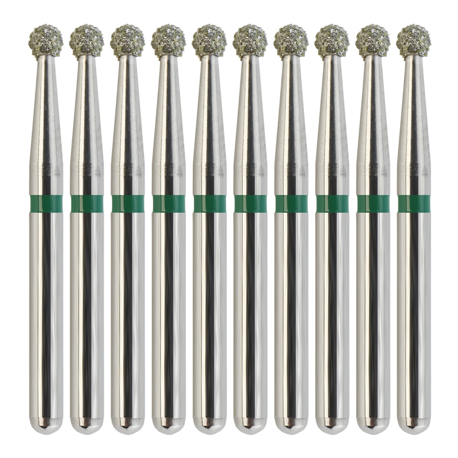 Dental Diamond Burs Round Ball Surgical Bur FG Coarse Fine Long High Speed 801