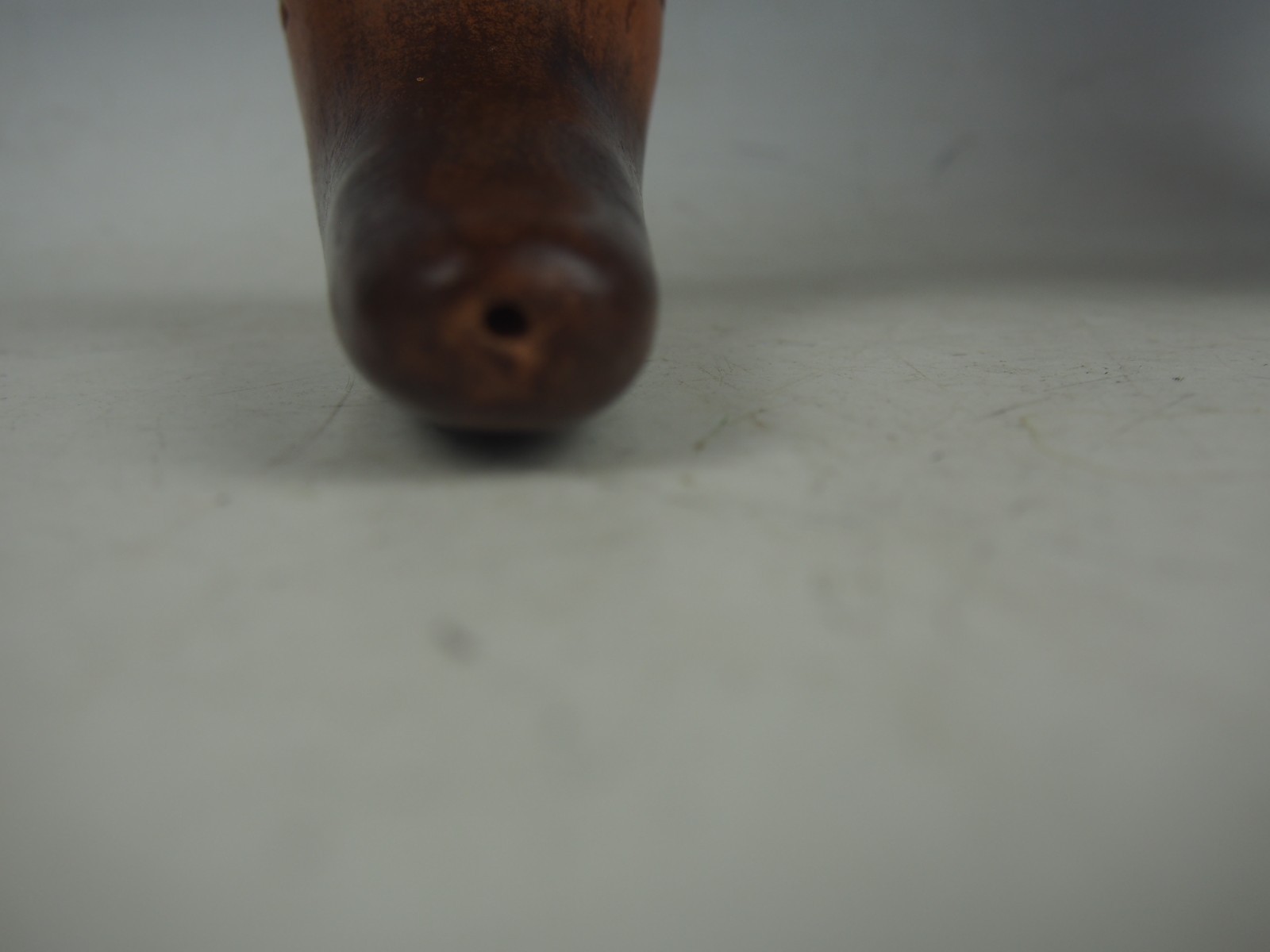 NAVAJO CLAY PIPE - LORRAINE WILLIAMS YAZZI - 4 INCHES LONG - #2