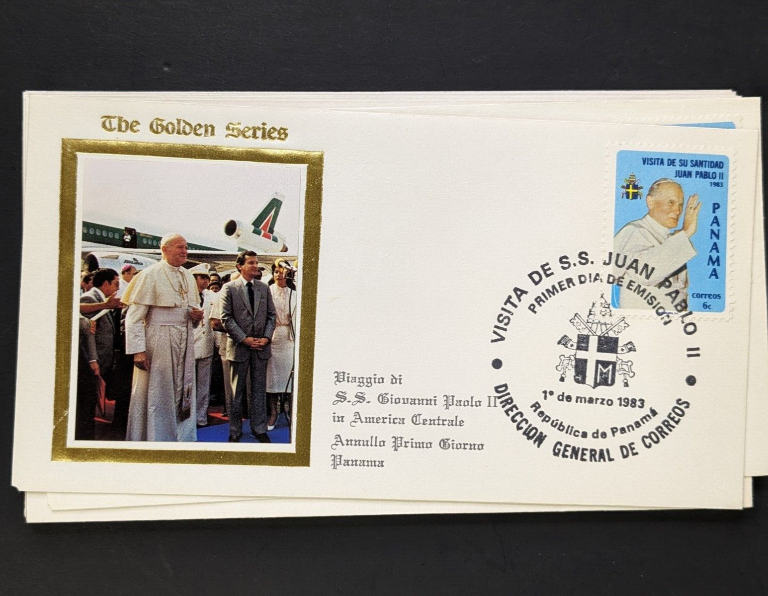 Pope John Paul II, The Golden Series Central America, 17 Covers Plus Stamps