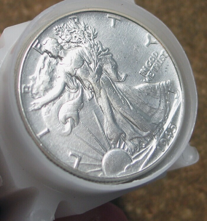 ROLL WALKING LIBERTY SILVER  HALVES (MIXED DATES) AU/BETTER (11 ROLLS AVAILABLE)