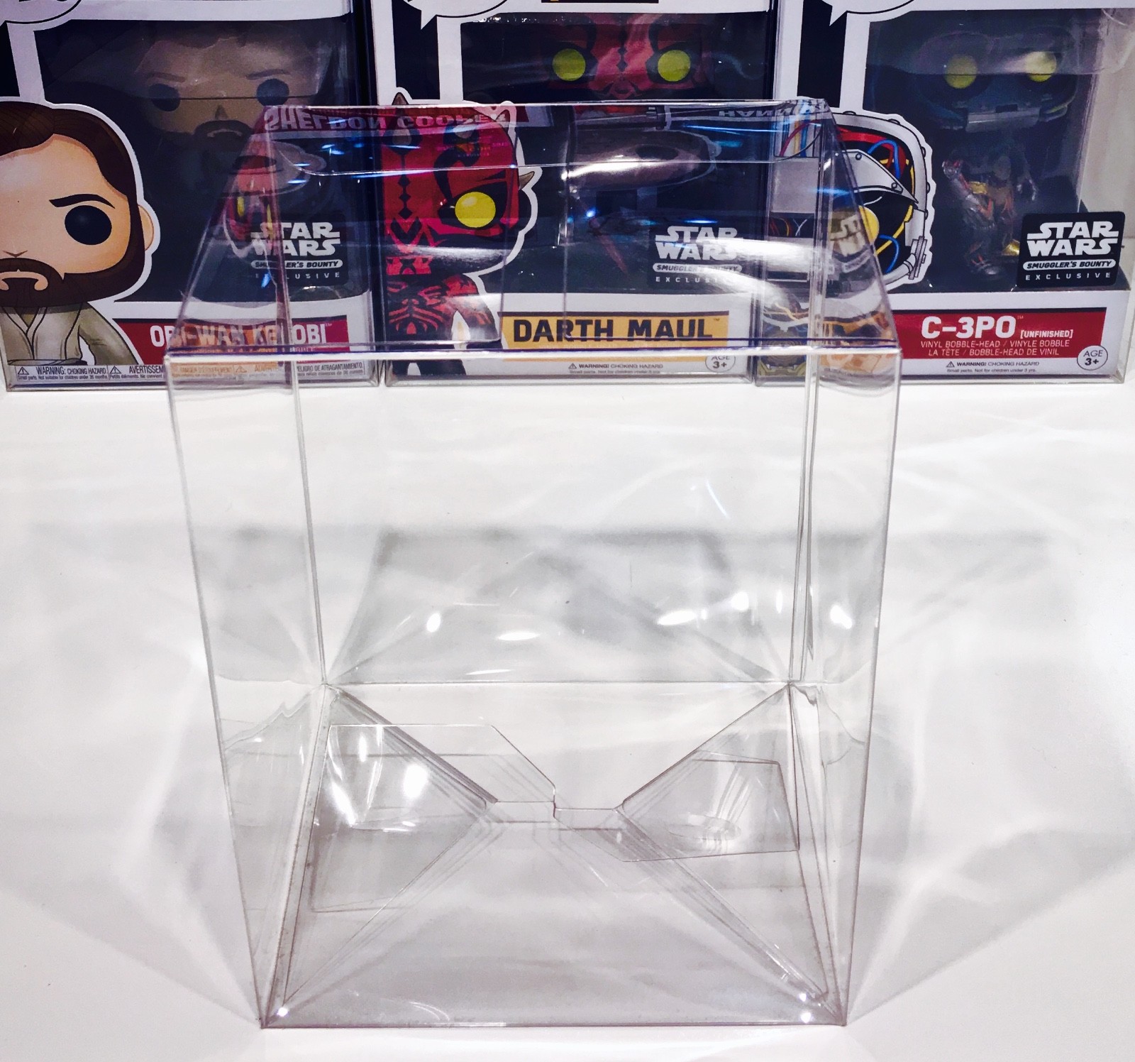 250 Box Protectors For FUNKO POP! 4" Vinyl Figures Clear Custom Display Cases