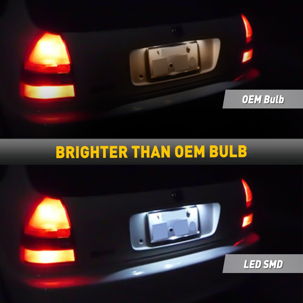 AUXITO 18LED Light License Plate Tag Lamp 6000K Canbus For 1992-2000 Honda Civic