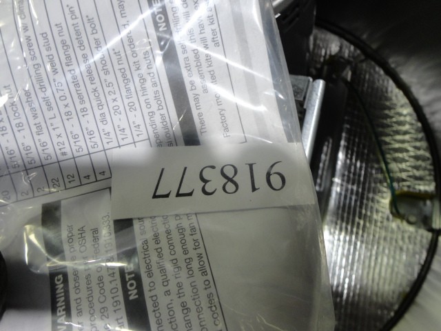 Upblast Exhaust Fan Belt Drive Motor 115v ACCUREX XCUBE-160-10-1-26-6