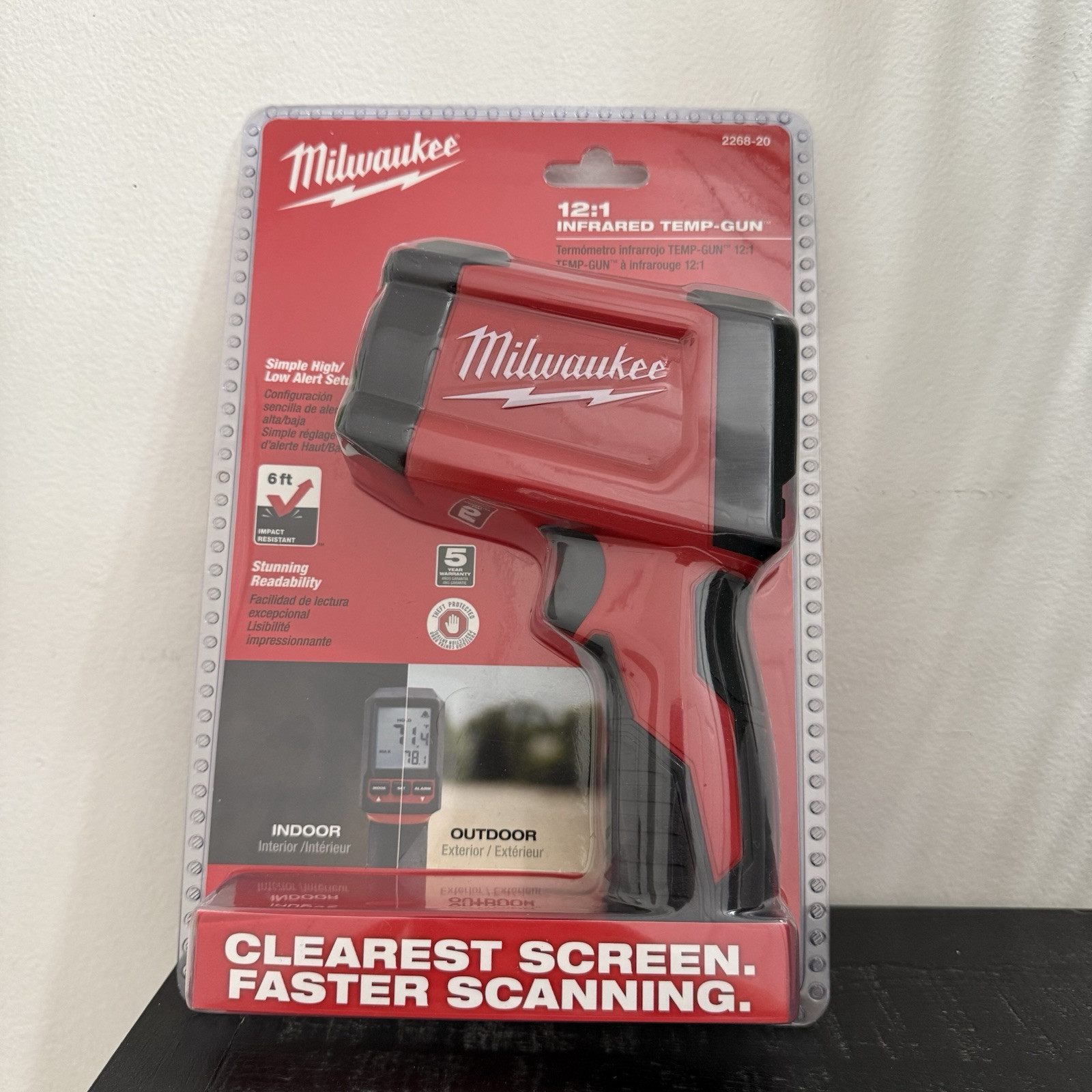 Milwaukee 2268-20 12:1 INFRARED TEMP GUN With 9V Battery New With Tags NWT