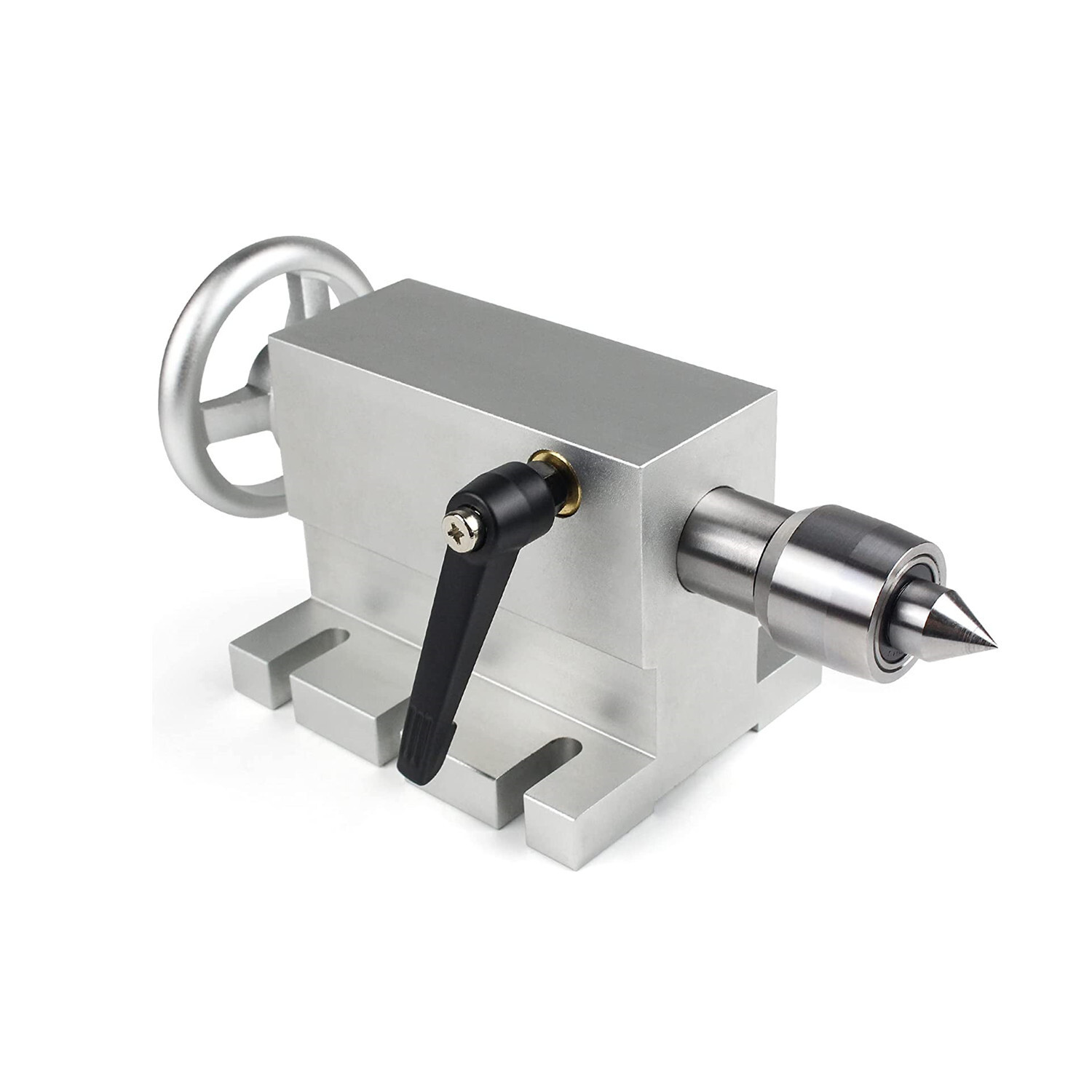 〖USA〗CNC Router Engraver Machine Rotational 4th Axis 3 jaw 100mm chuck+Tailstock