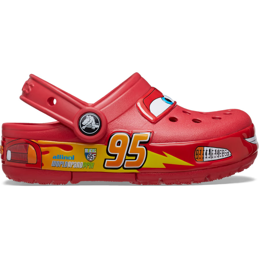 NEW Kid’s LIGHT-UP Lightning McQueen NWT Kid Shoe Clog Disney C8-J3 Sizes