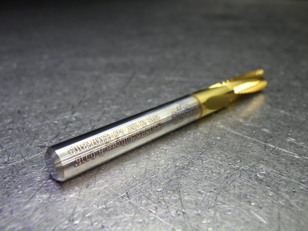 Emuge 5/16-18UNC 3 Flute 2xD Carbide Thread Mill 1/4" Shank GFR15105.5010 (LOC11