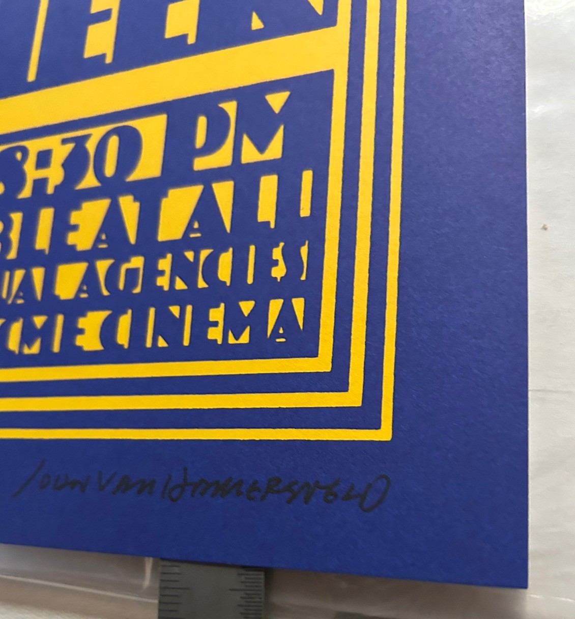 Jimi Hendrix Poster 1968 Shrine LA HAND SIGNED John Van Hamersveld 2004 Ed 4th