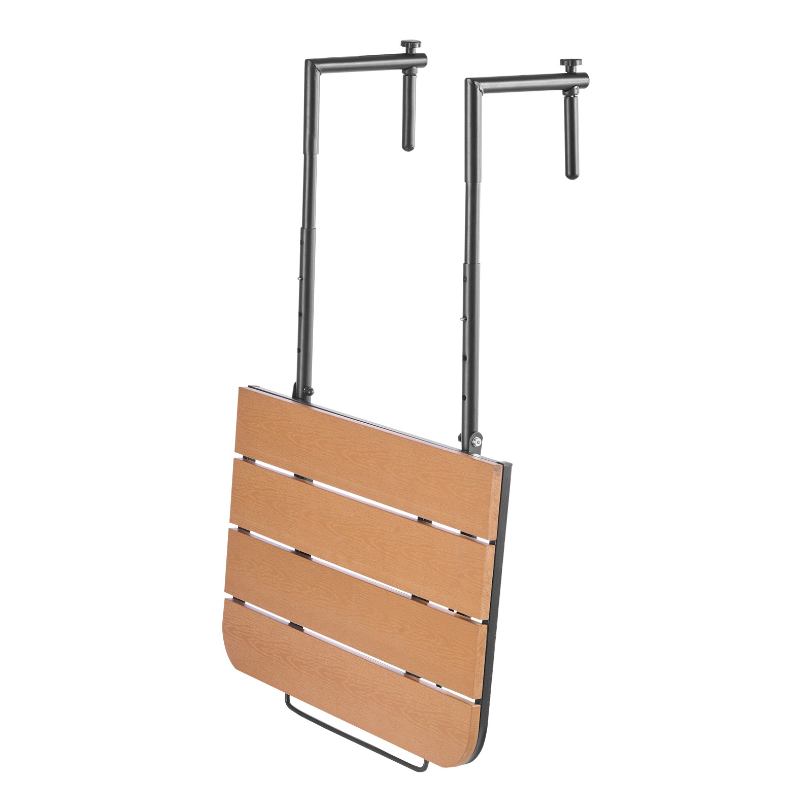 Balcony Hanging Table 25 x 24 in Outdoor Patio Railing Bar Table Adjusable