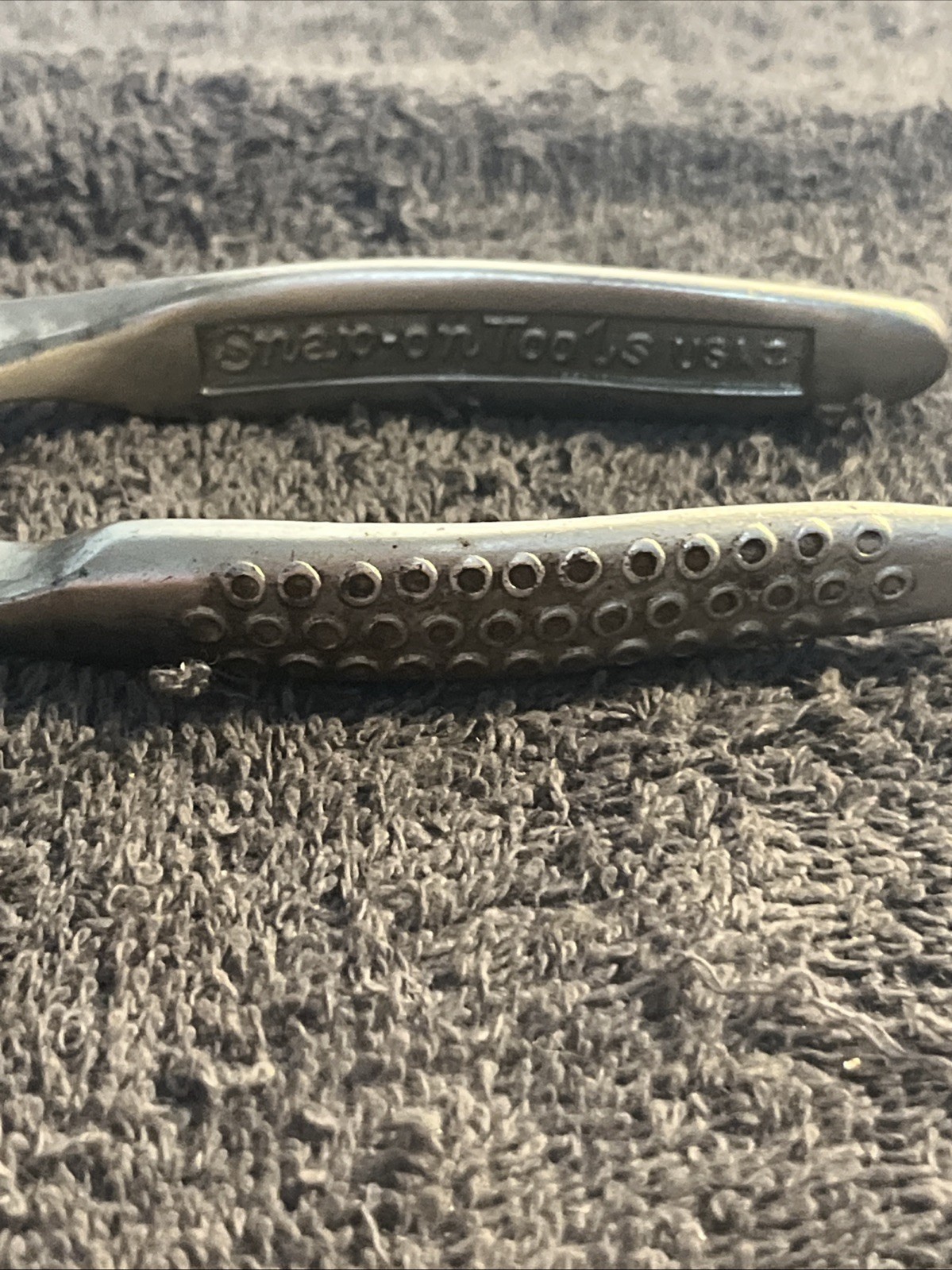 Vtg Snap On Tools No 47 Vacuum Grip Pliers Slip Joint Wire Cutter 1951 Date Code