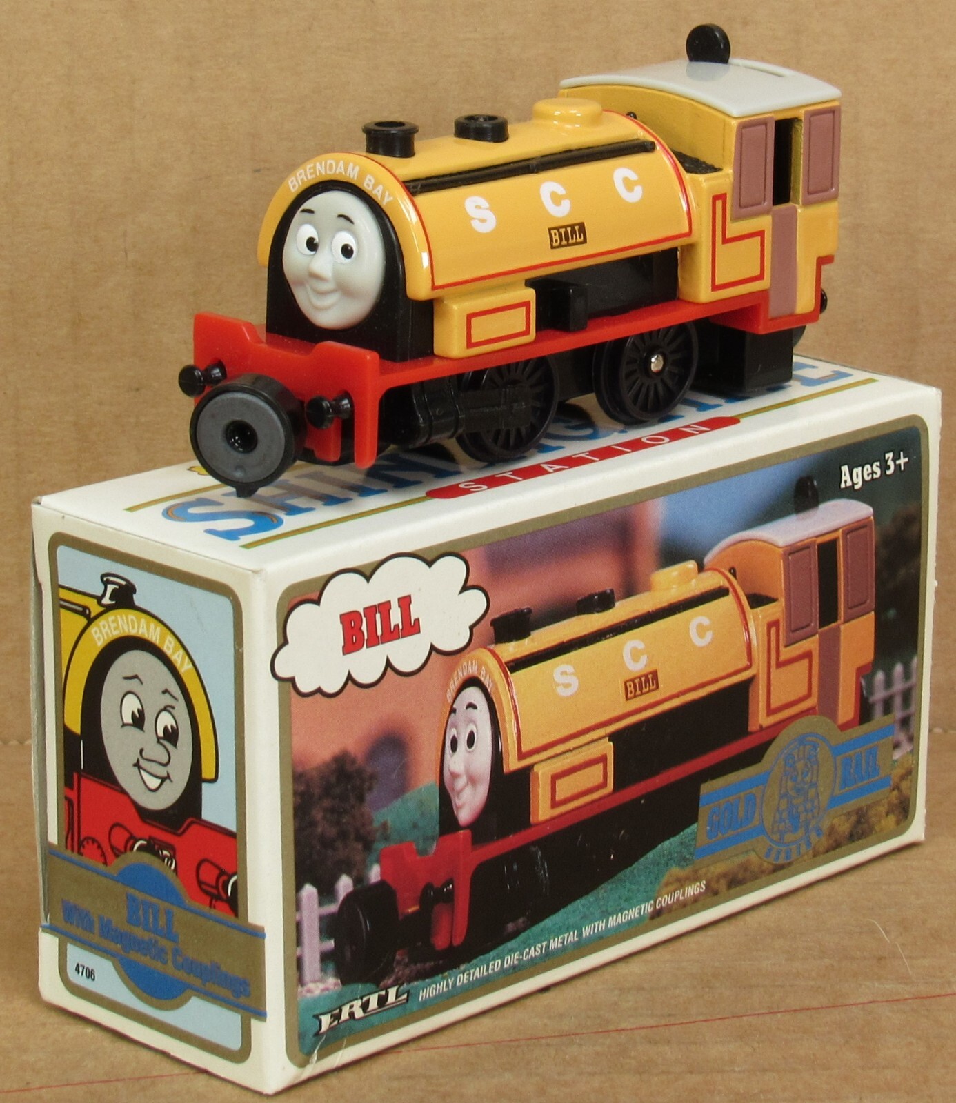 EARLY Ertl 4706 Thomas the Tank & Friends "Gold Rail Series" Bill NOS
