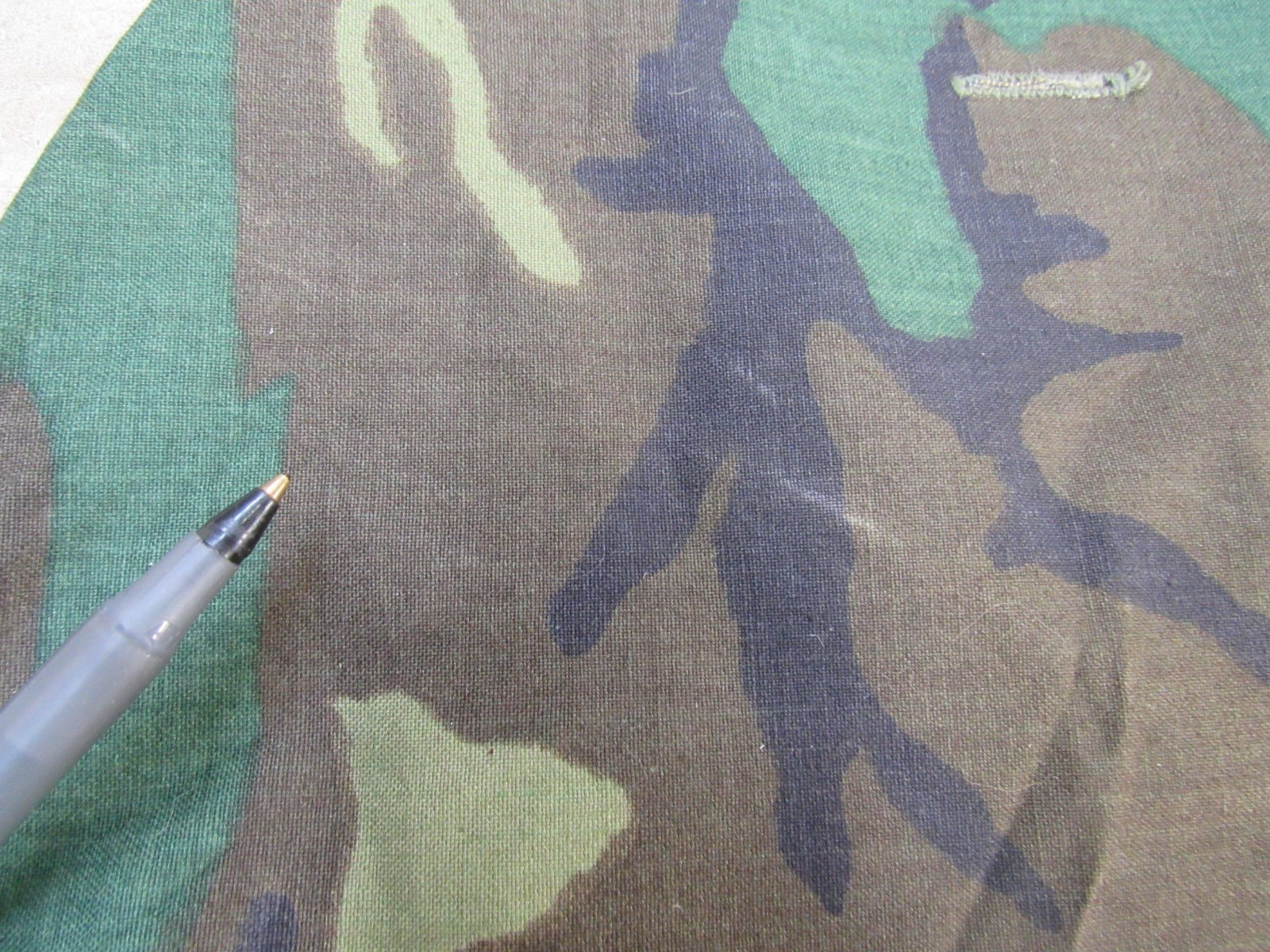 US Vietnam Era M1 Helmet Cover Erdl Woodland Camouflage Dated 1969 Original