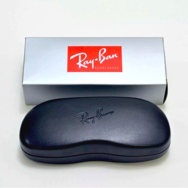 Ray Ban Universal Black Medium Hard Case for Sunglasses w/ Cleaning Cloth & Box