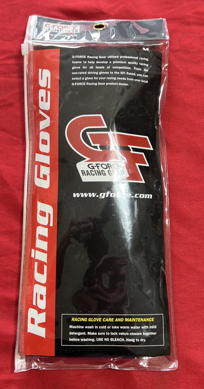 G-FORCE Racing Gear 4101XSMBK GF5 Racing Gloves X- Small Black