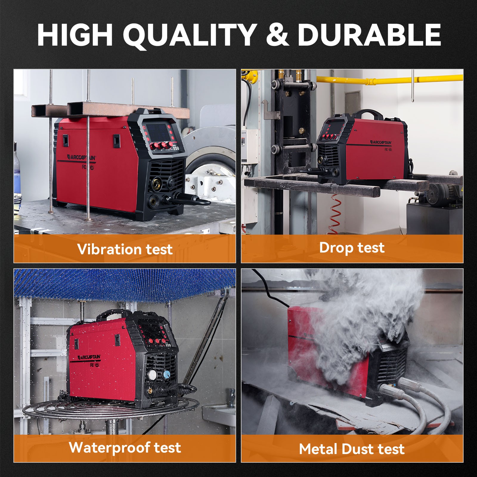 200A MIG Welder 110V/220V Gas/Gasless Flux Core Stick Lift Tig Welding Machine