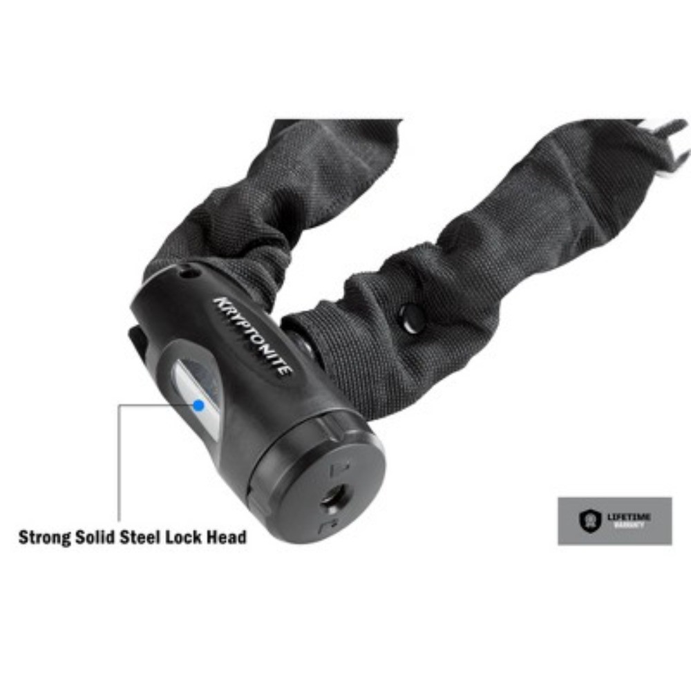 Kryptonite Chain Key Chain - 8mm: Black Key Lock for Bikes