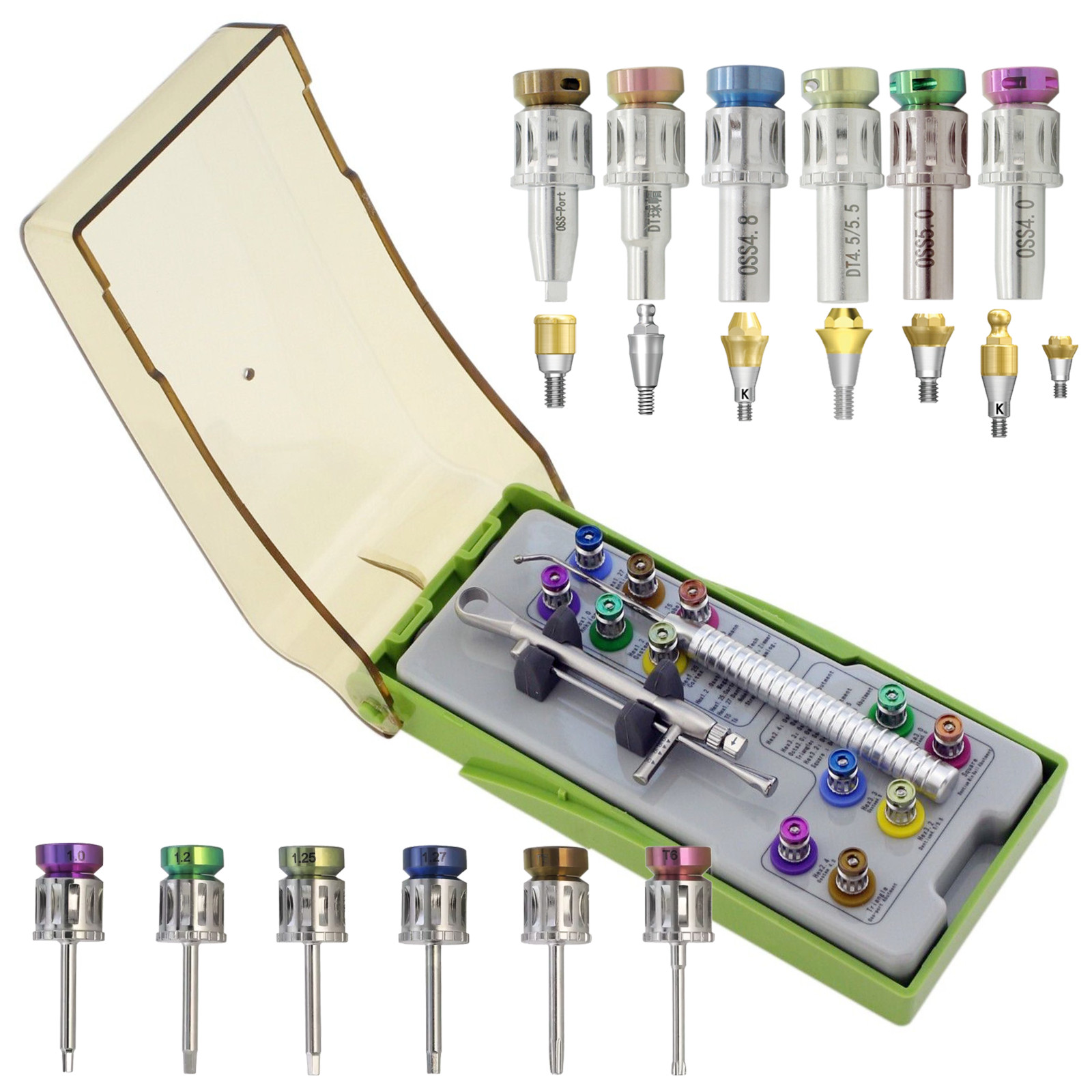 Implant Locator Abutment Drivers Torque Wrench Straight Multi-Unit Osstem Port
