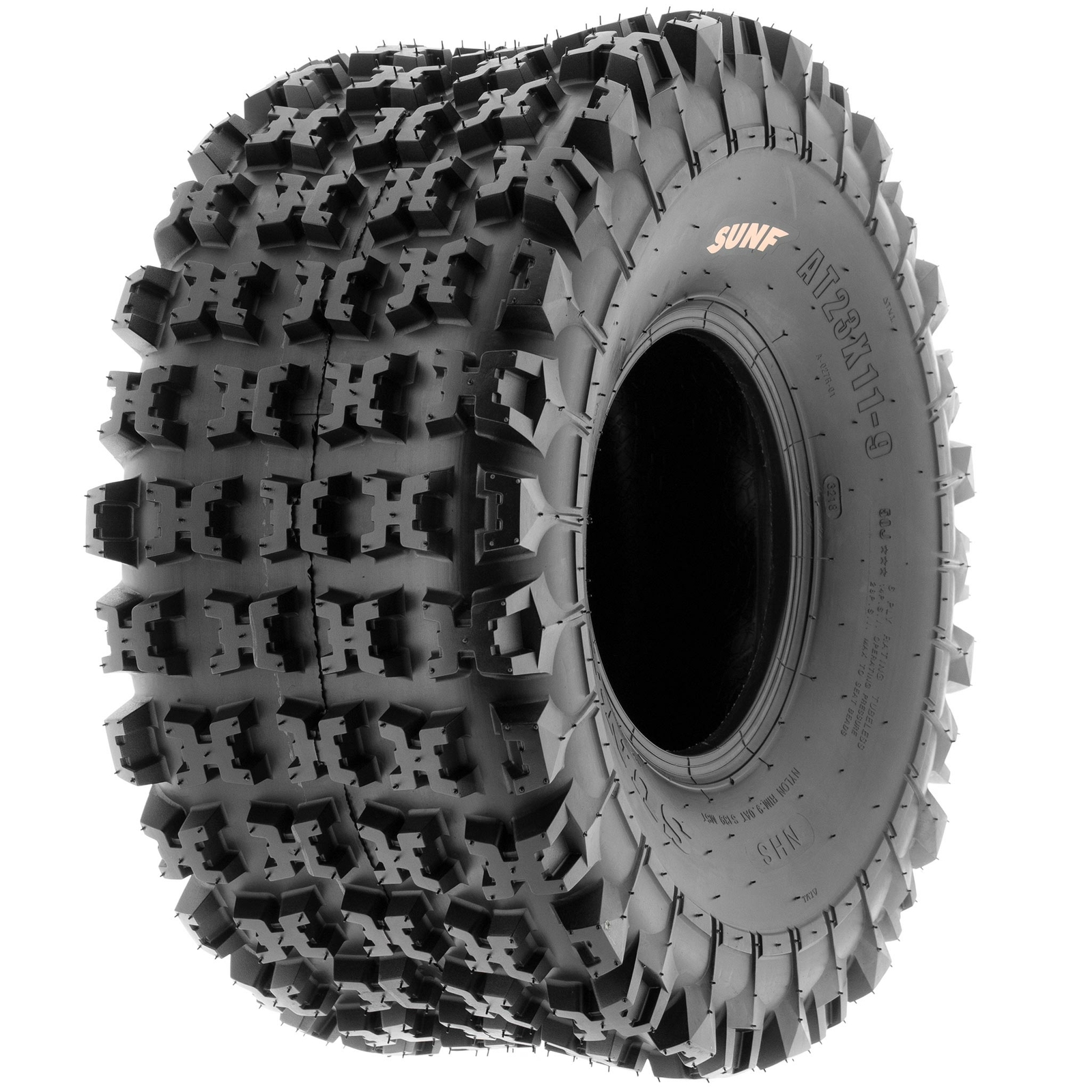 SunF 20x11-8 ATV UTV Knobby Tire 20x11x8 Sport Race 6 PR A027 - Pair of 2