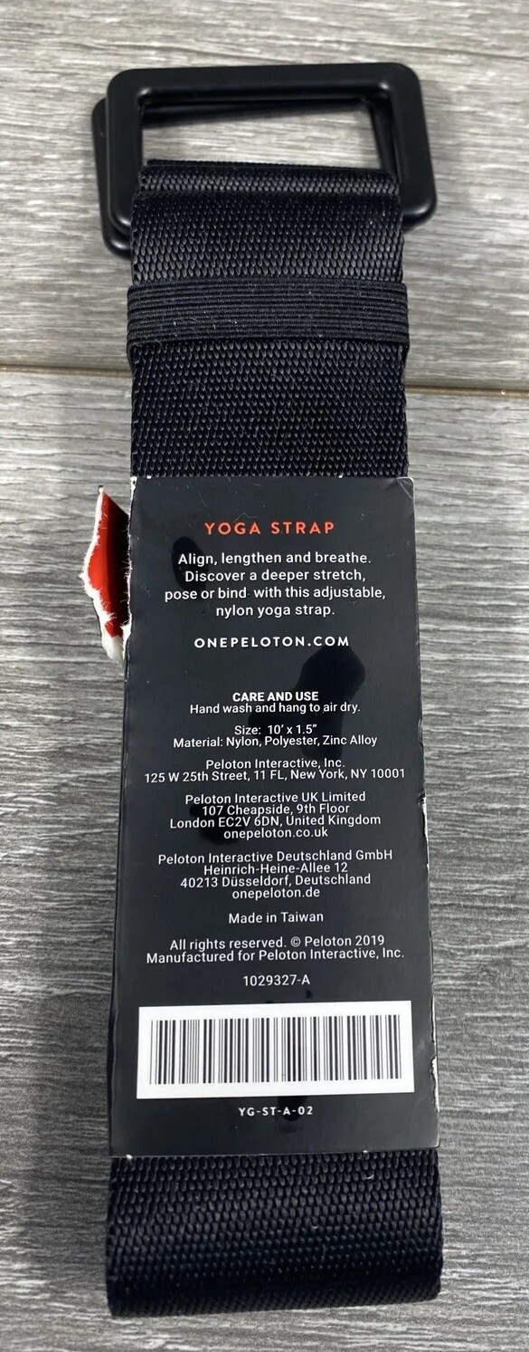 Peloton 10 Ft Yoga Strap Black Work Out Help New NIP Fast Shipping