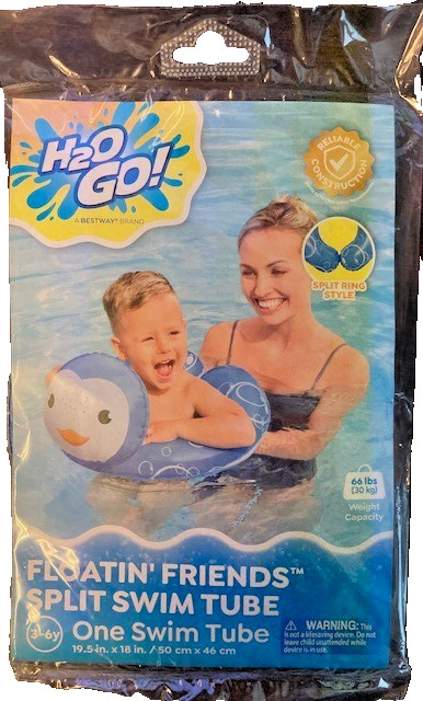 Swimming Pool Inflatable Armbands, Split Tube, Tube, Beach Ball -Pack of 4 Items