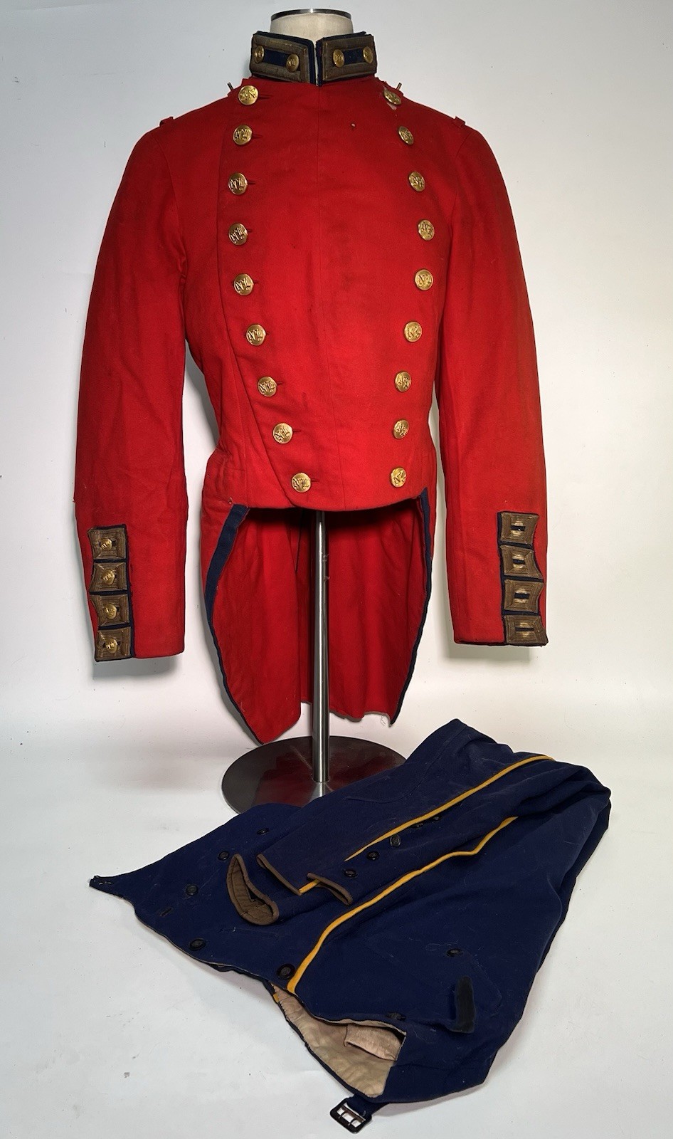 ORIGINAL NAMED Indian Wars Boston Militia National Lancers Unform Tunic Pants