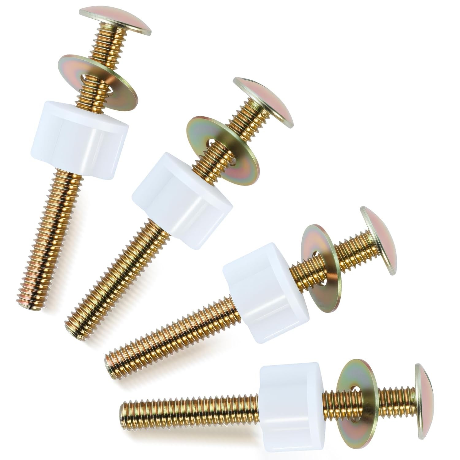 2/4 Sets Toilet Seat Screws Replacement Kit, Universal Toilet Seat Bolts, Sturdy