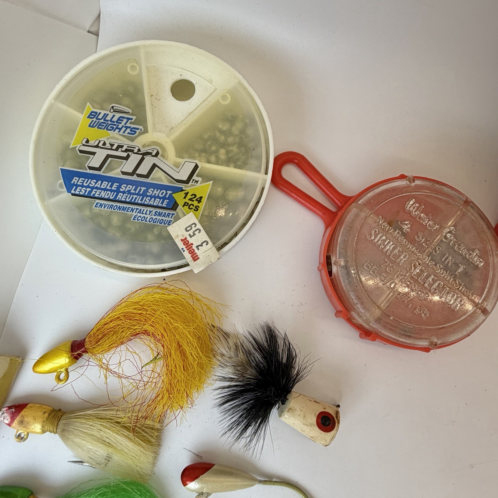 Vintage Fishing Tackle Lot Detty’s Fish Gripper Trilene Line Lures Swivels