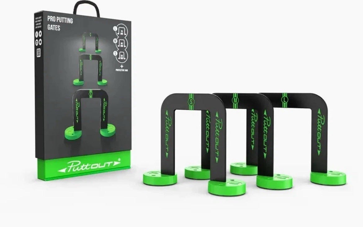 PuttOUT Golf Pro Putting Gates Black/Green Putting Aids Brand NEW