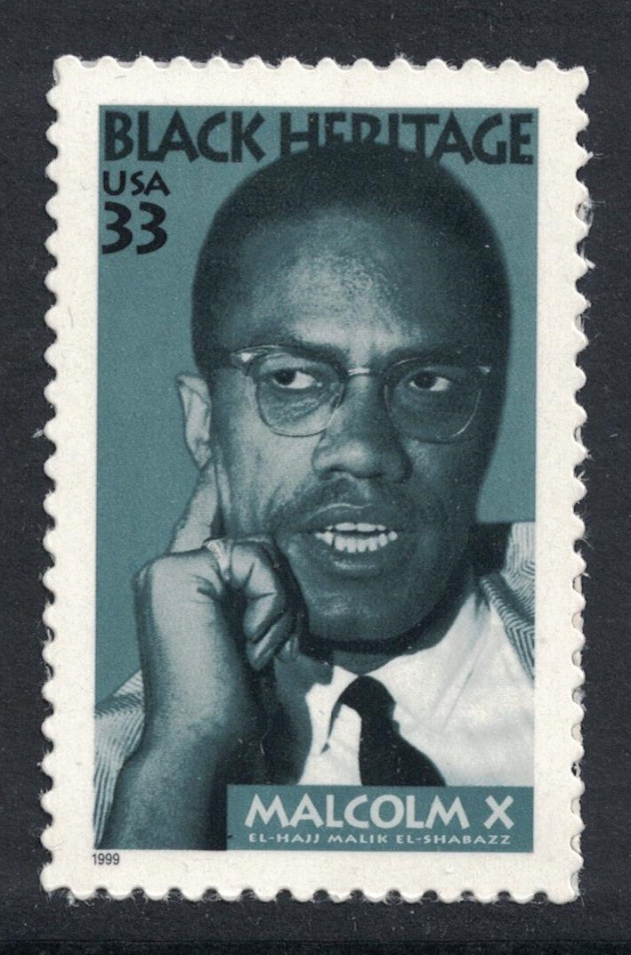 Scott 3273- Malcolm X, Black Heritage- MNH (S/A) 33c 1999- unused mint stamp