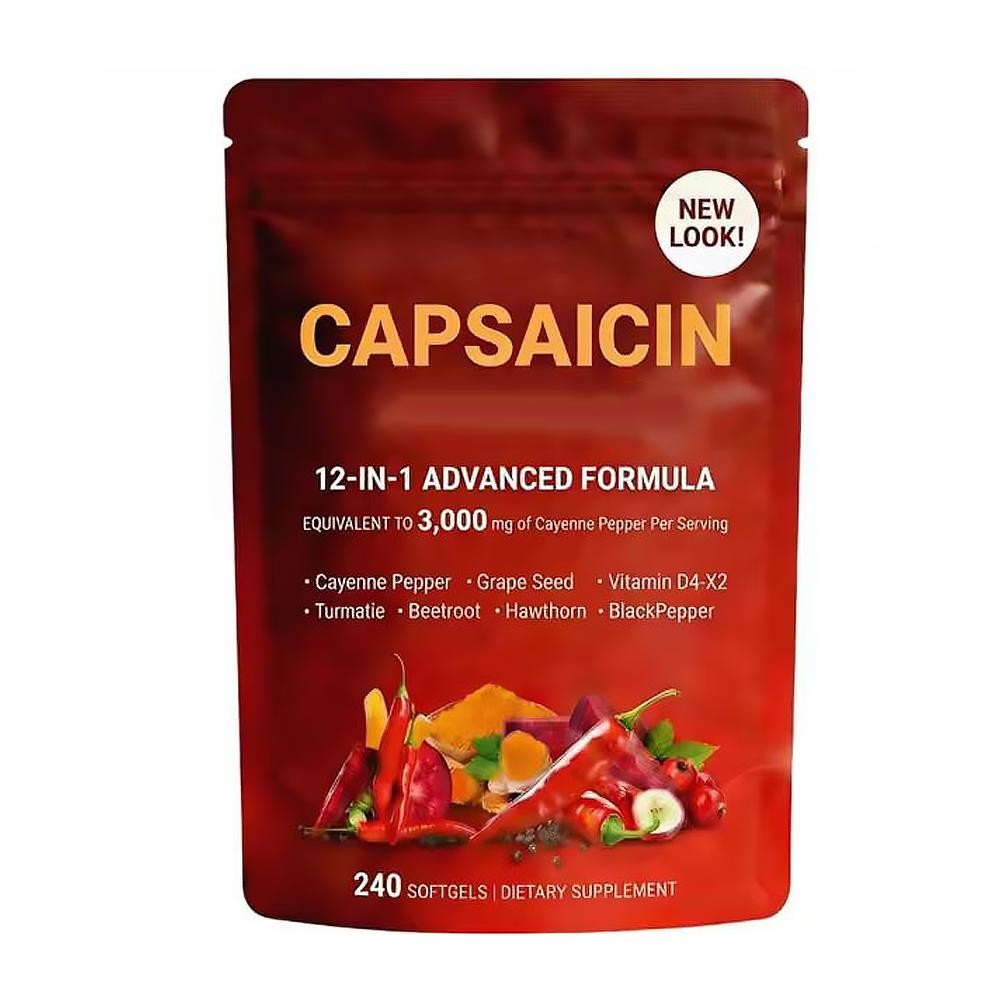 Capsaicin Power - Cayenne Pepper Softgels Supplement, Supports Leg Vein