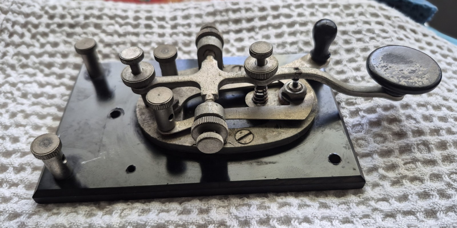 Vintage WWII J-38 Telegraph Key, No Markings, Good Shape...Look & Read