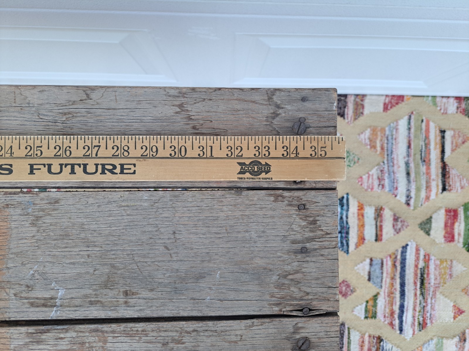 Antique Oak Folding Table No. 1 Primitive Distressed Needs Work