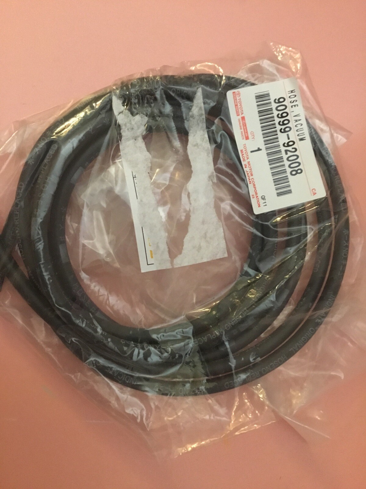 Genuine OEM TOYOTA  HOSE Vacuum 90999-92008