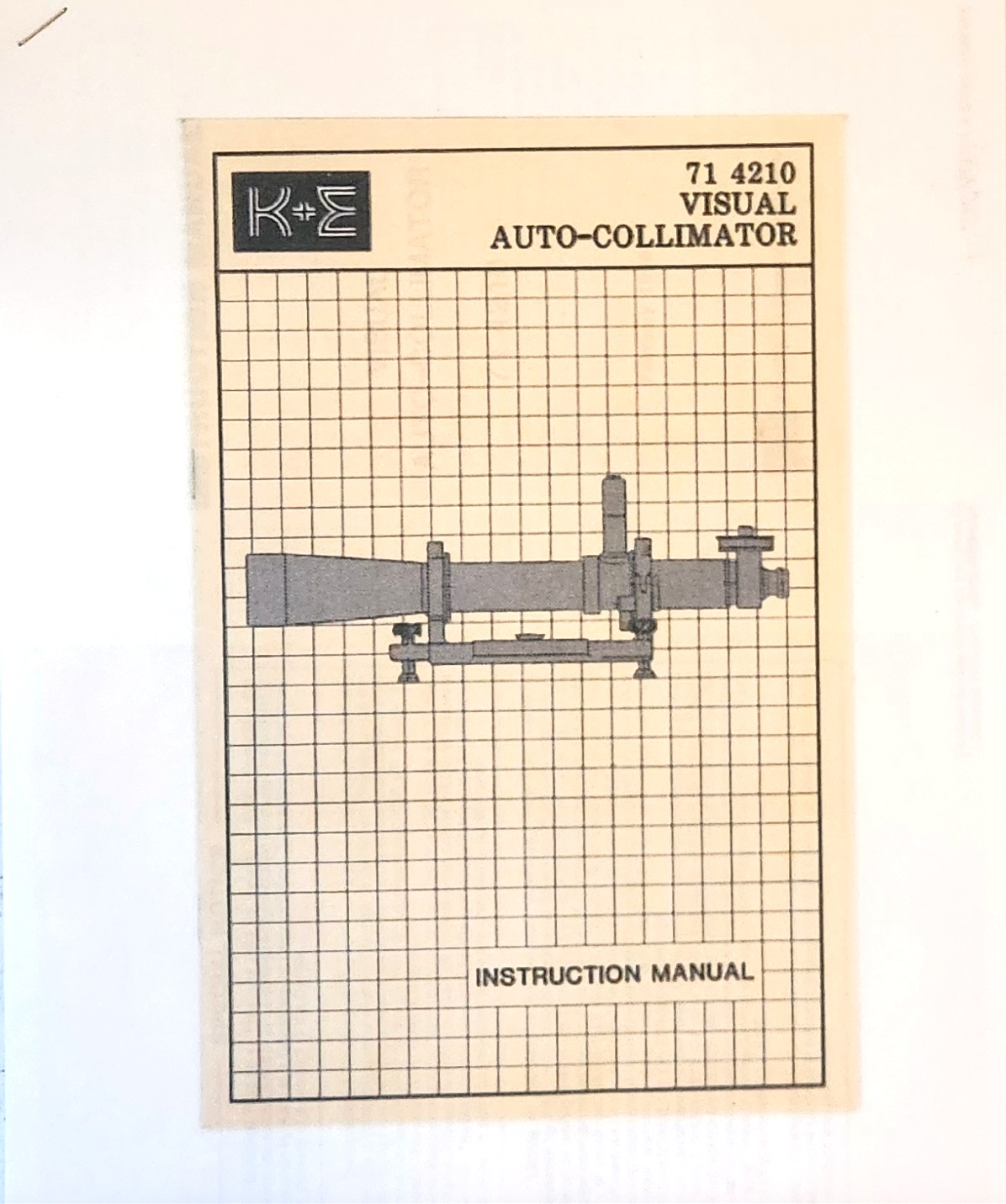 K&E Keuffel & Esser 71-4210 Autocollimator including lighting & manual. Tested