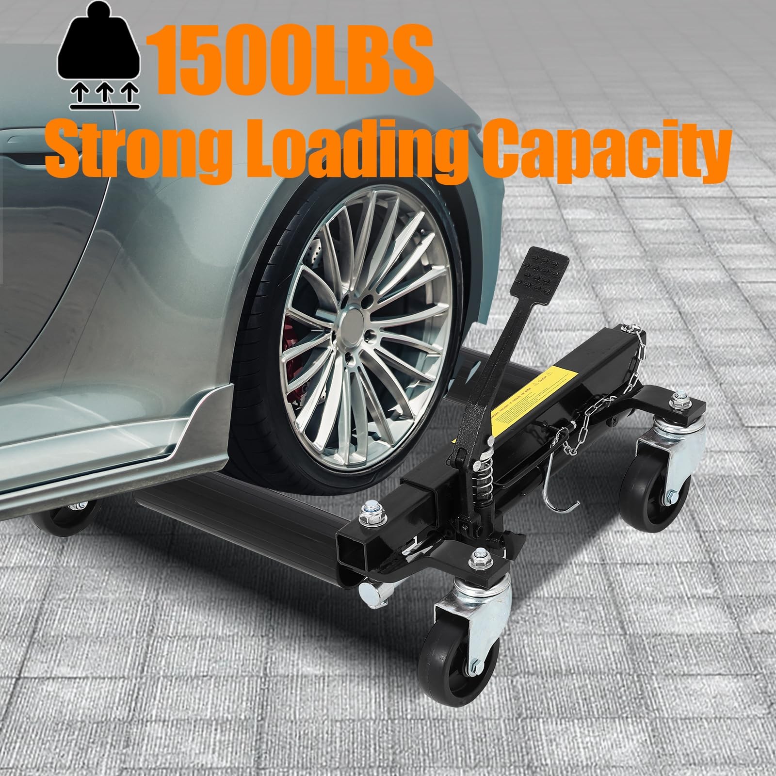 4 PCS Car Wheel Dolly 6000 Lbs Heavy Duty Hydraulic Vehicle Positioning Jacks