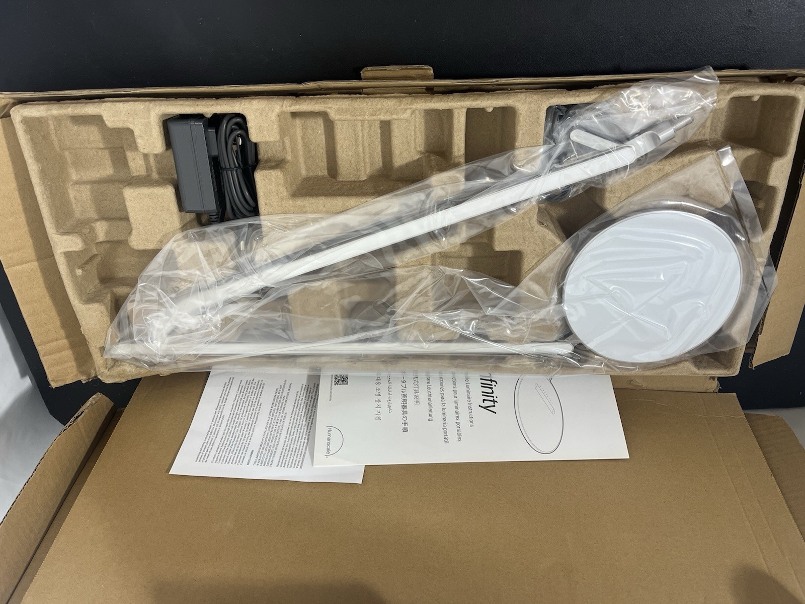 Humanscale Infinity Task Light in White- Open Box - BASE NOT INCLUDED READ