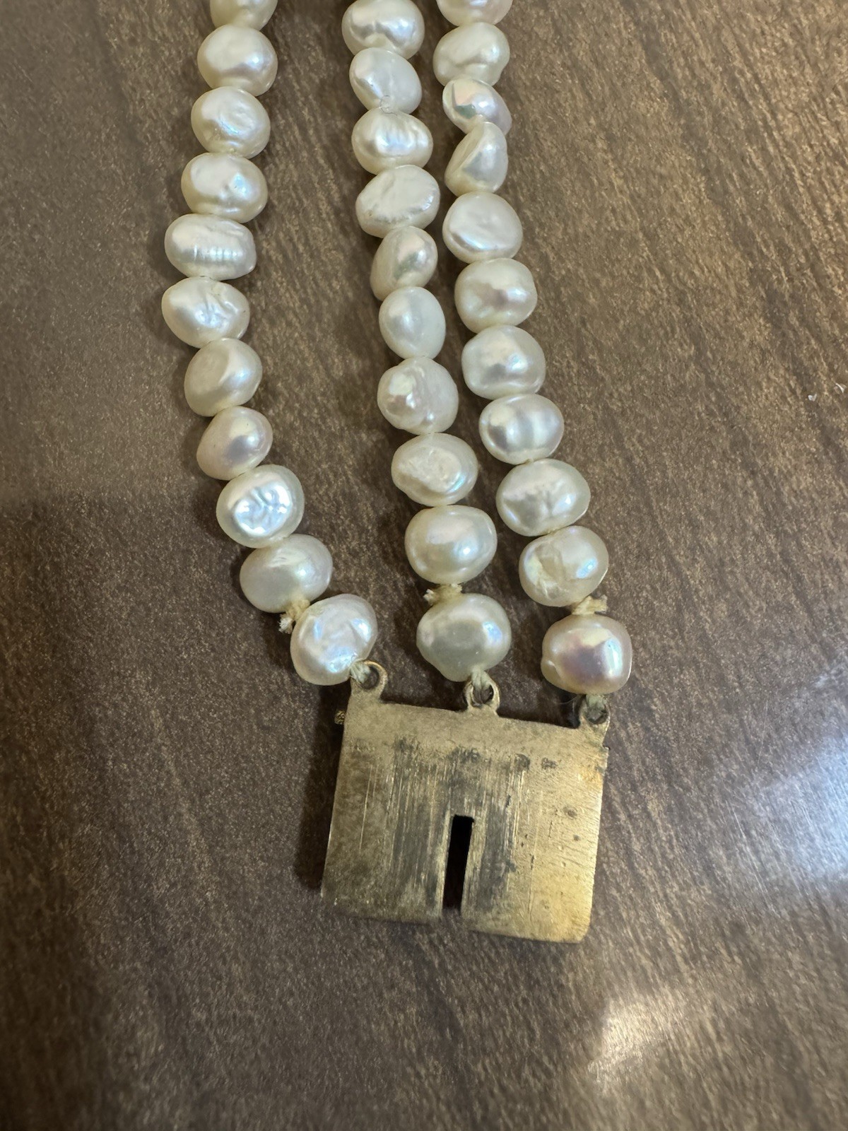 Percossi Papi Marked Jaded Jewel And Enamel Pearl Moonstone Bracelet 7 Inch