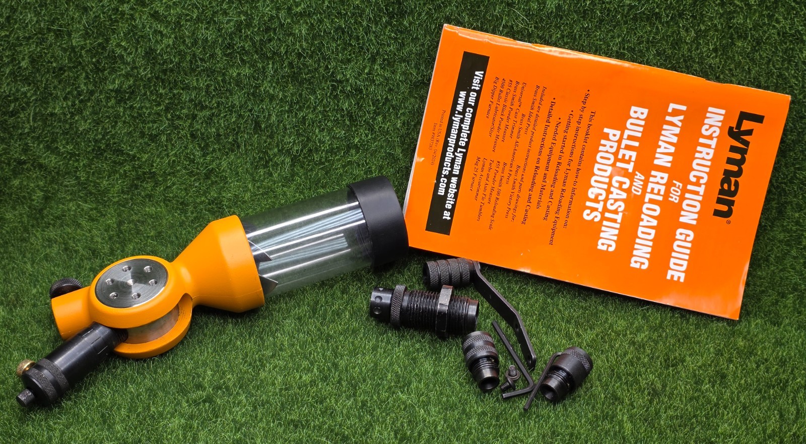 Lyman #7767700 Brass Smith Reloading Powder Measure, 2 Dual Drop Tubes